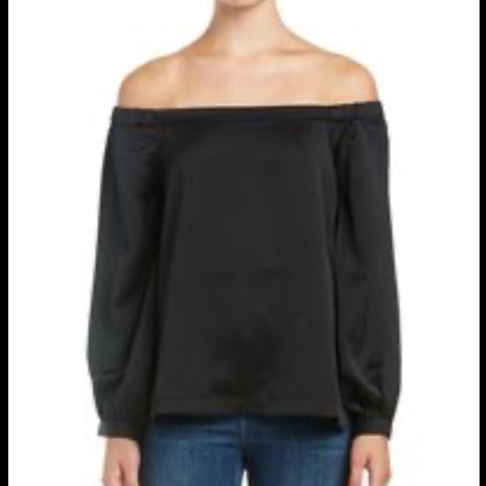 NWT FATE off the shoulder black top